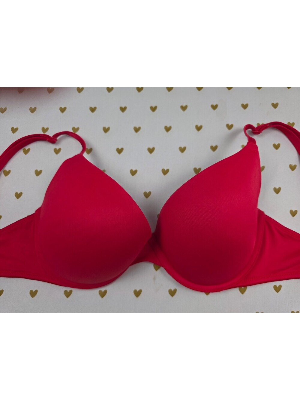 Victorias Secret Pink Red 32D Wear Everywhere Push Up Bra